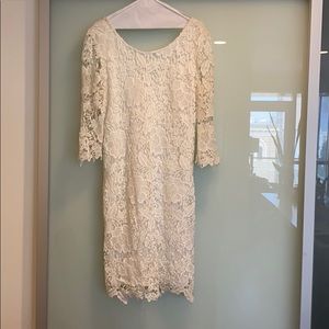 White lace dress